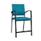 Lesro Newport Hip Chair Metal Frame, Black, OH Waterfall Upholstery NP1161 - alternate 1